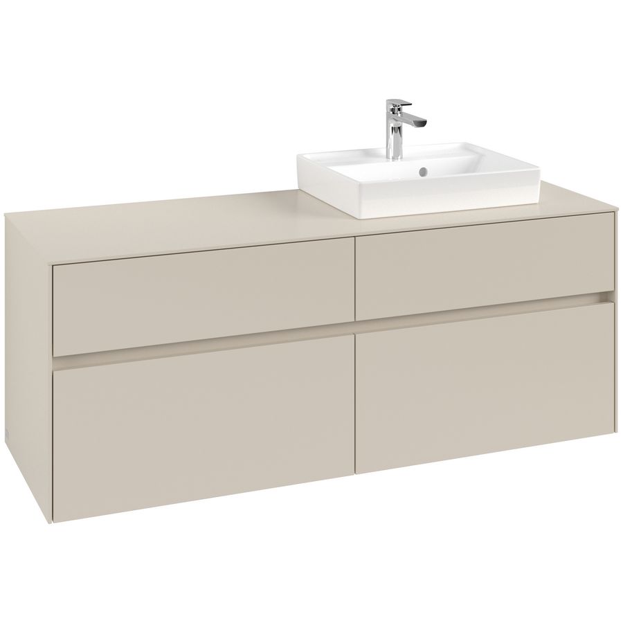 Wastafelonderkast Collaro 1400x548x500mm Cashmere Grey C07500VN