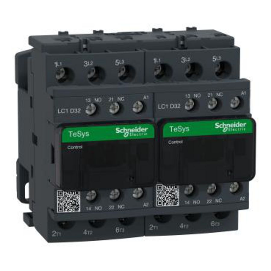 Omkeercontactor 32A 3M/HCM+V Stuurspanning 230VAC TeSys D