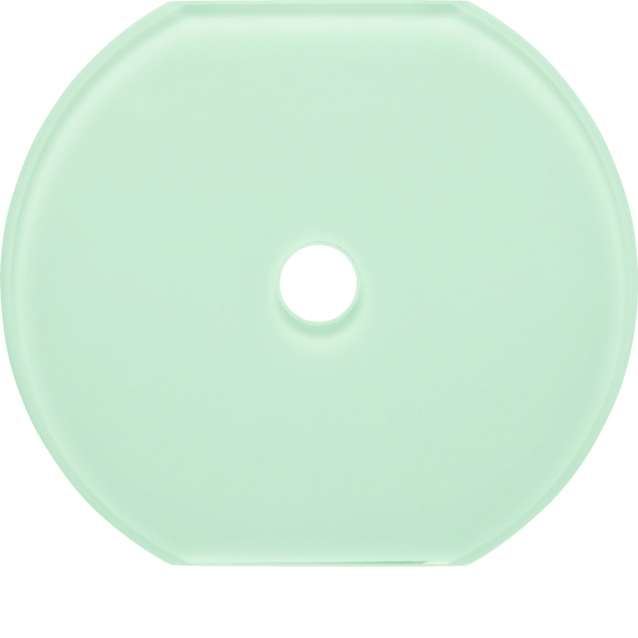 Afdekraam 1-v middenstuk voor draaischakelaar Serie Glas pol