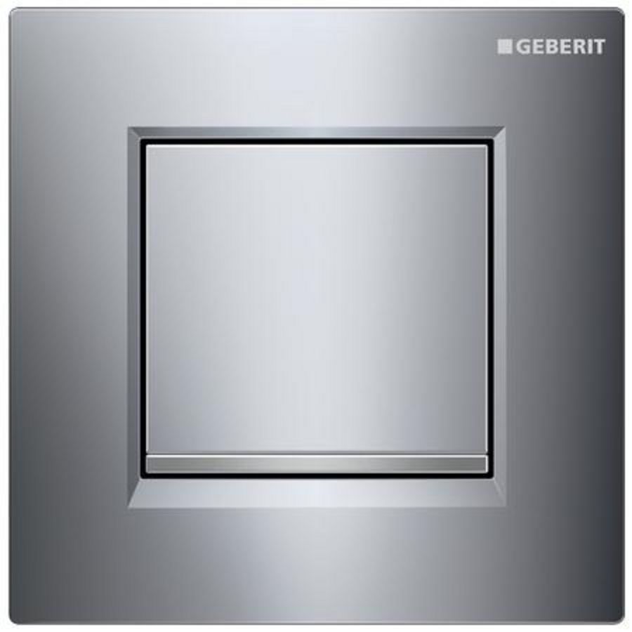 Urinoirsturing Type30 SQUARE plaat: chroom glans designstrook: mat chroom