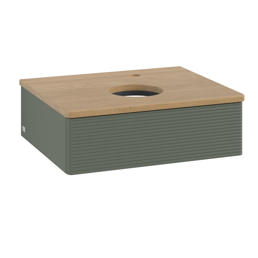 Wastafelonderkast Antao 600x190x500mm L.Green Matt Lacquer K07151HL