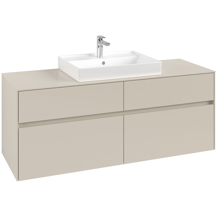 Wastafelonderkast Collaro 1400x548x500mm Cashmere Grey C084B0VN