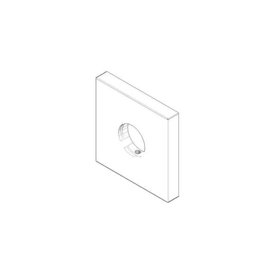 Rozet 60x60x9x24mm chr