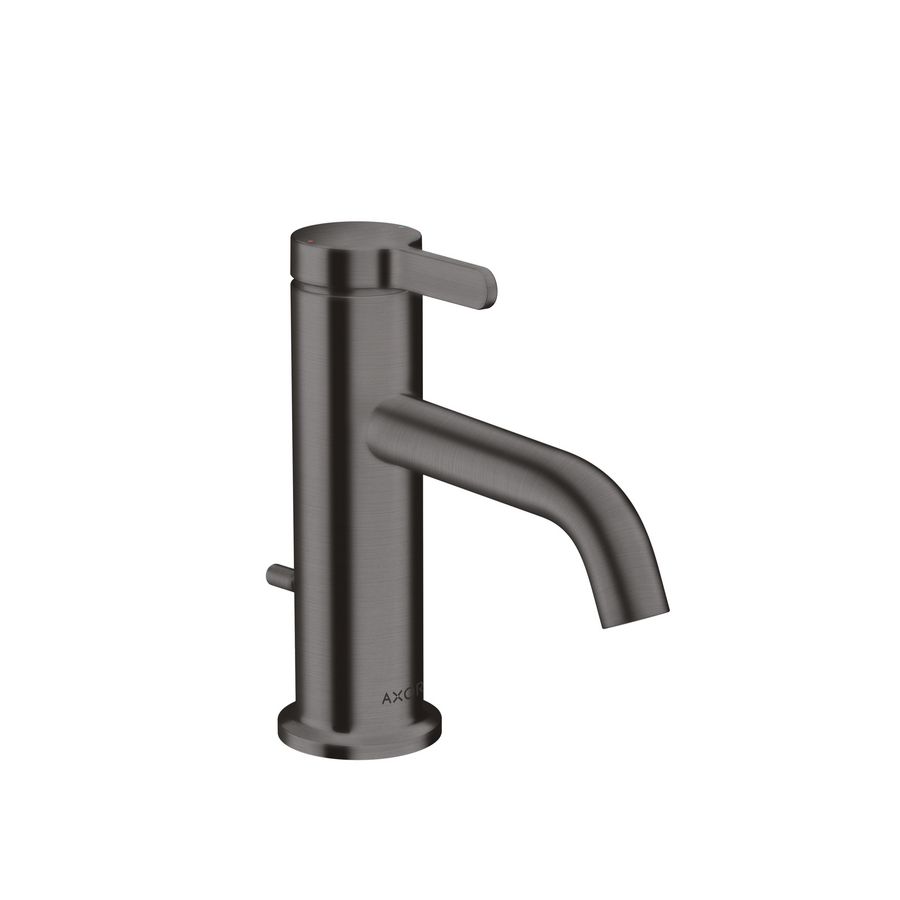 1-hendel wastafelmengkraan 70 met trekwaste Brushed Black Chrome AX One