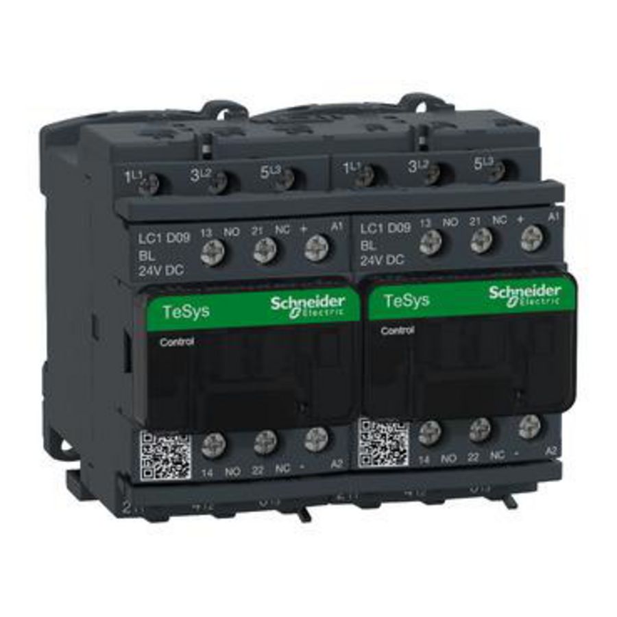 Omkeercont. 9A 3M/HCM+V Mechanisch verg. -Stuurspanning D