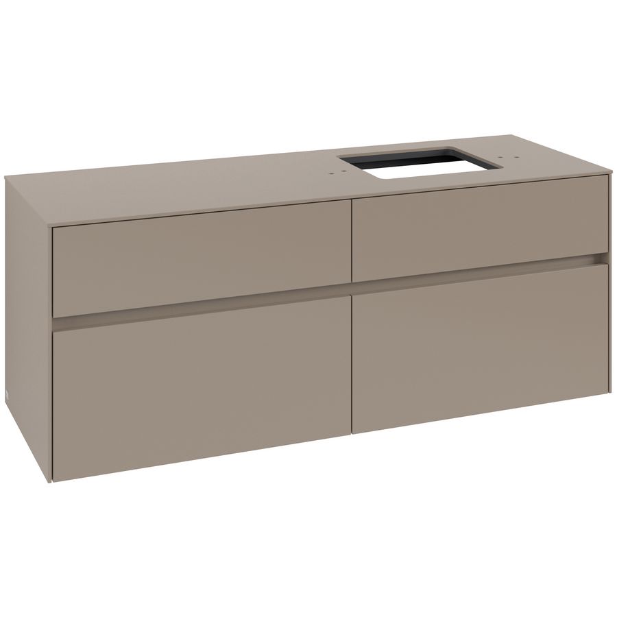 Wastafelonderkast Collaro 1400x548x500mm Taupe C133B0VM