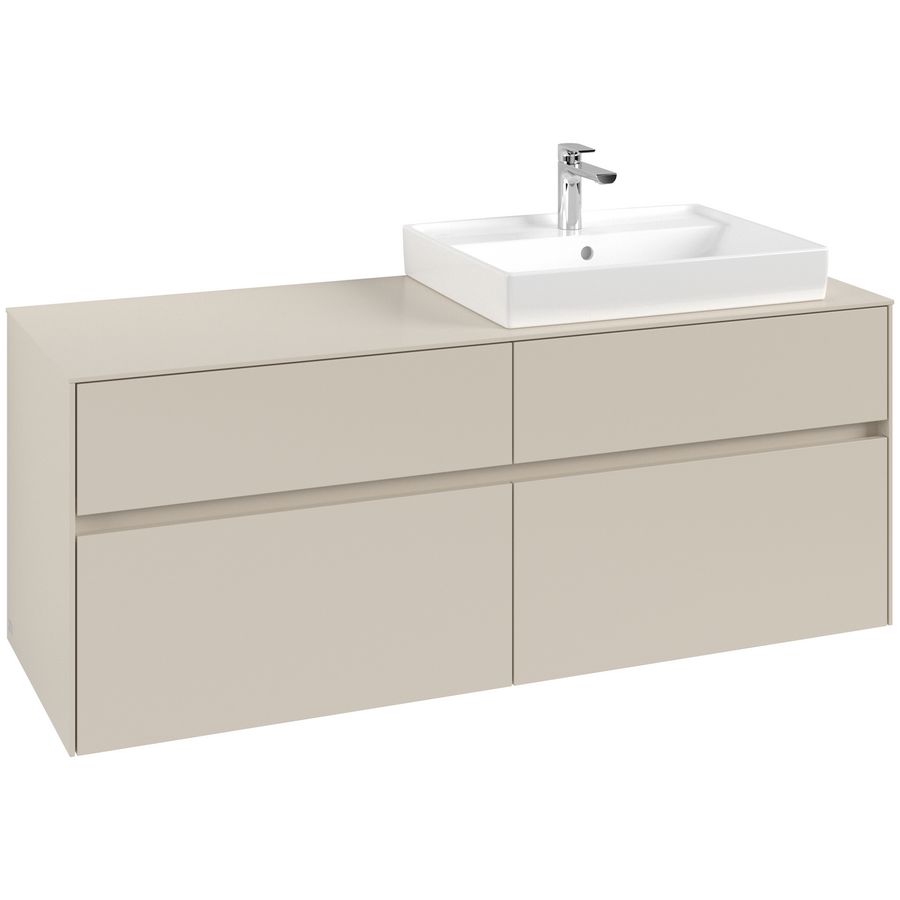 Wastafelonderkast Collaro 1400x548x500mm Cashmere Grey C08600VN