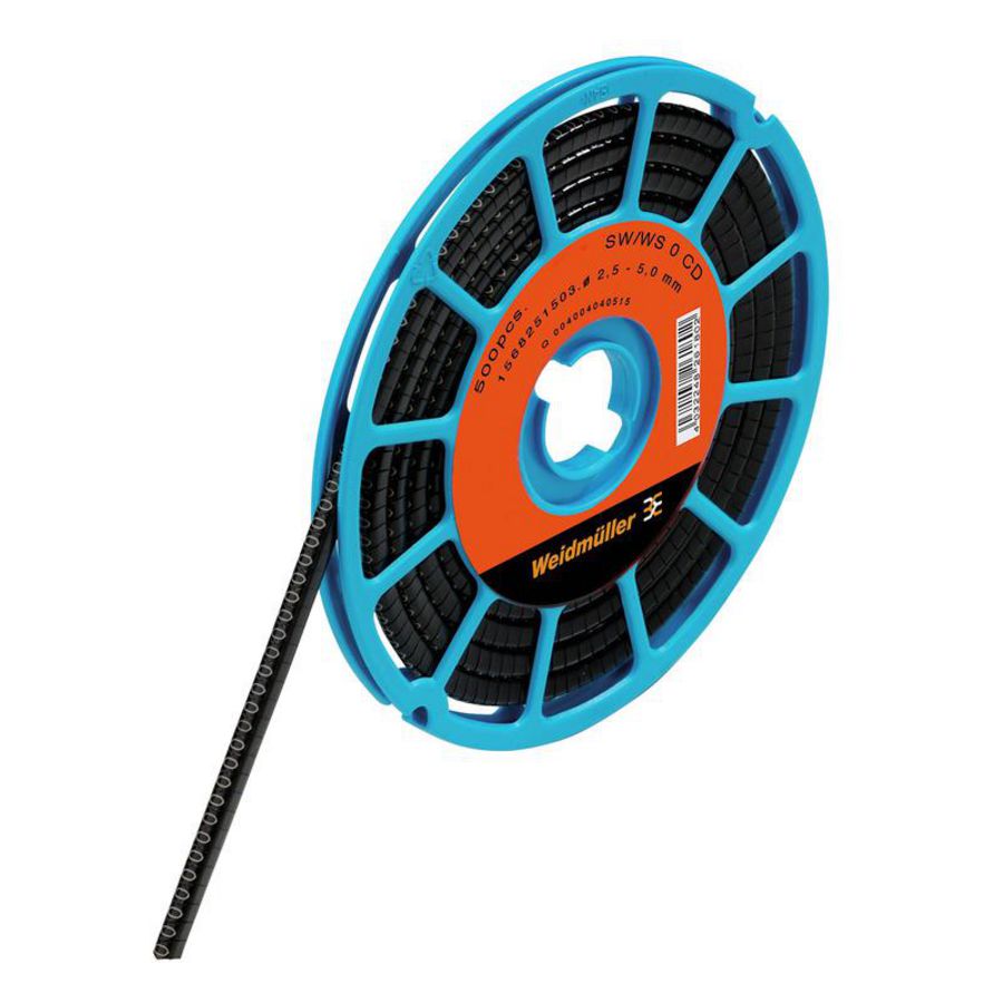 Kabelcoderingsyst. zwart O.D.2.5-5mm PVC s VVE=500