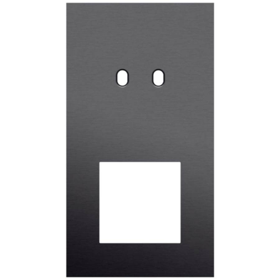 Afdekplaat 2-voud vertic. 71mm centerafst 224-57856