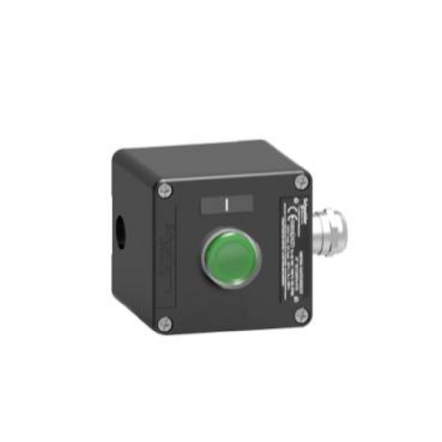 Bedieningsstation XAW-F 1NO Start Metaal Groen Harmony