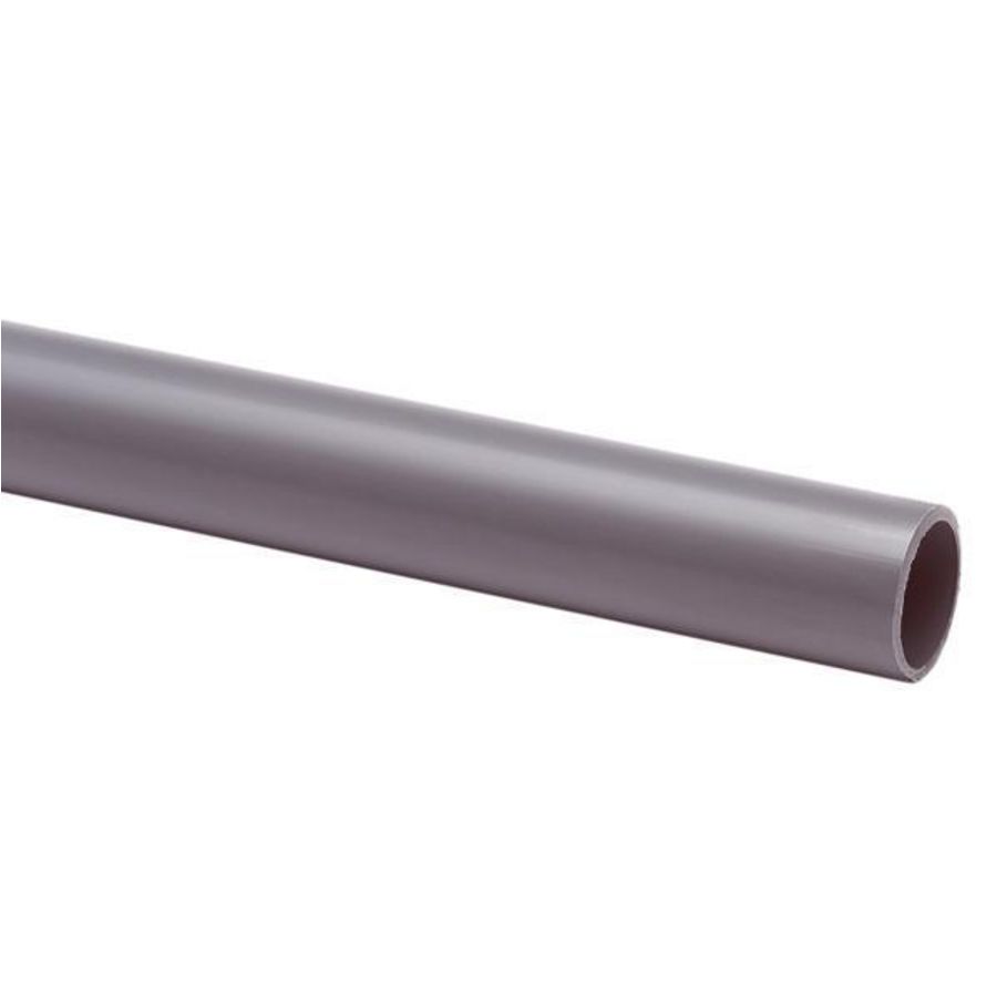 Lengte a 4m. elektrobuis PVC grijs 3/4"
