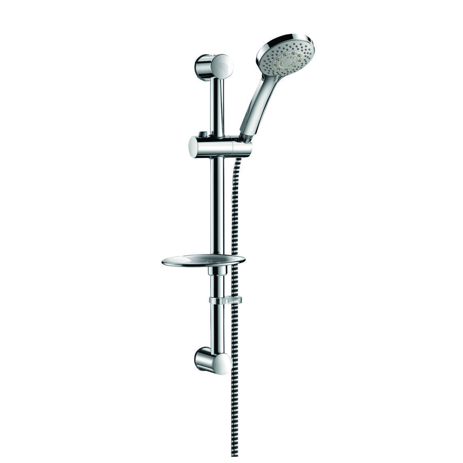 Doucheset 5 stralen met stang diam.25