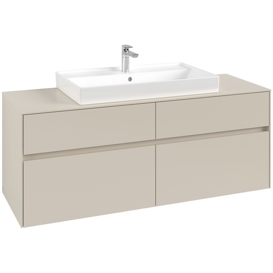 Wastafelonderkast Collaro 1400x548x500mm Cashmere Grey C08800VN