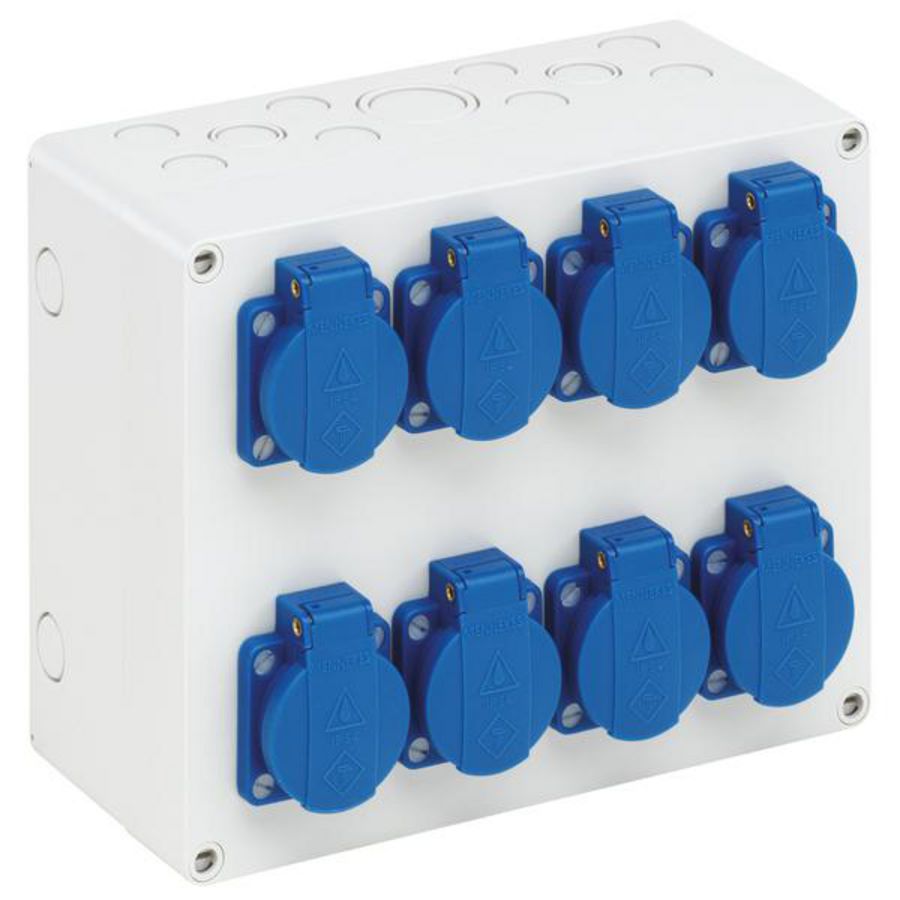 Contactdoos behuizing grijs IP44 IK0 73220801