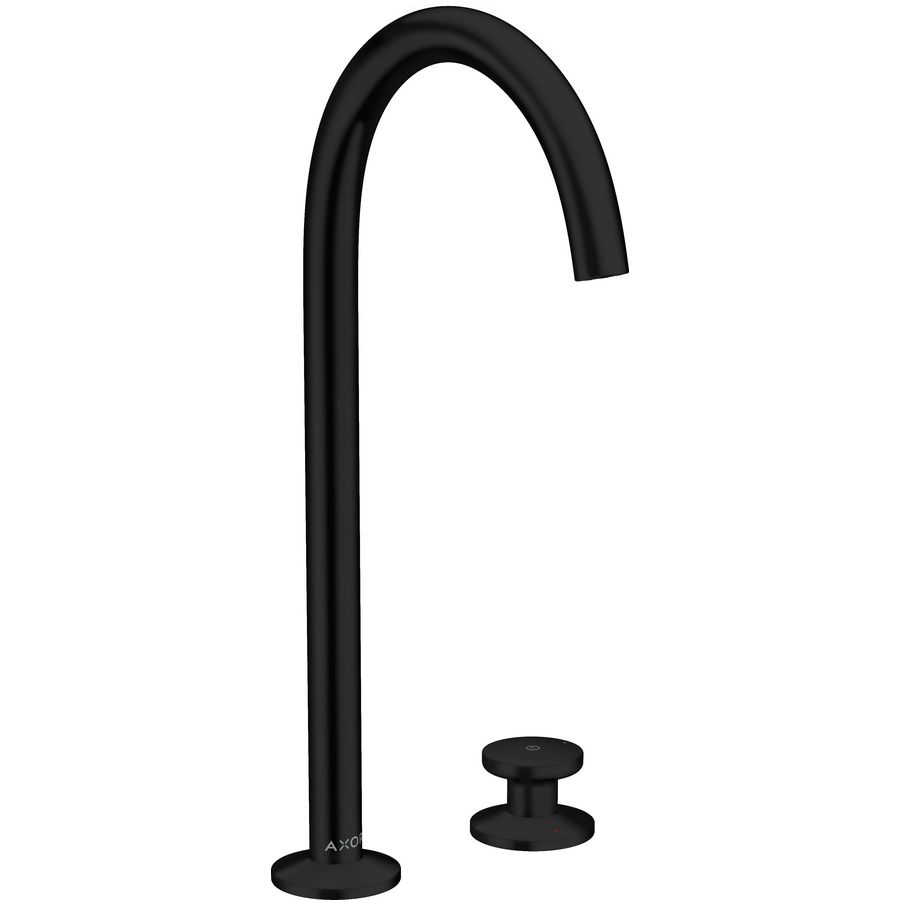 AXOR One 2-gats wastafelkraan Select 260 incl. Push-open plug mat zwart