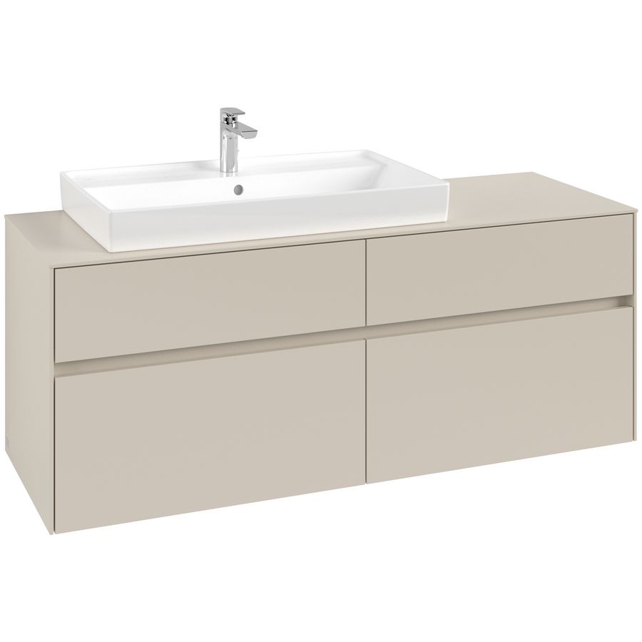 Wastafelonderkast Collaro 1400x548x500mm Cashmere Grey C089B0VN