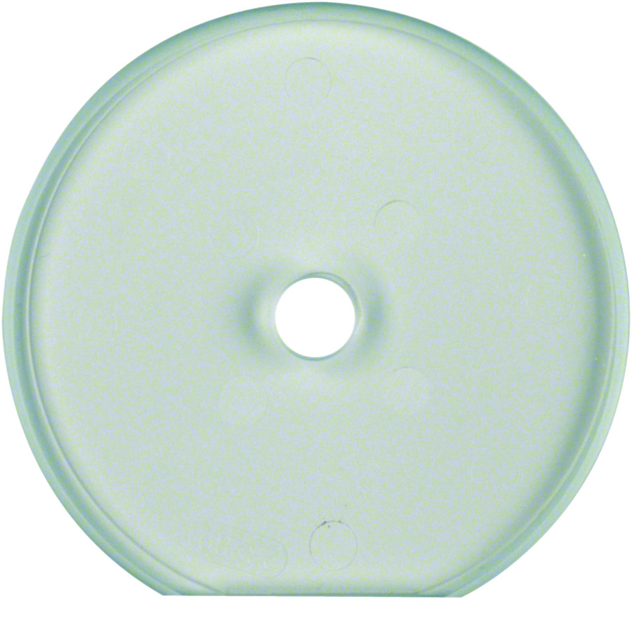 Afdekraam 1-v eindstuk voor draaischakelaar Serie Glas helde