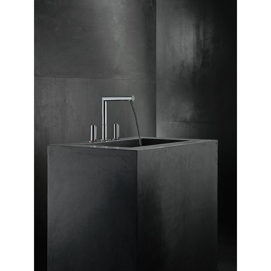 AXOR Uno 3-gats wastafelmengkraan 200+Zero-greep incl. trekwaste chroom