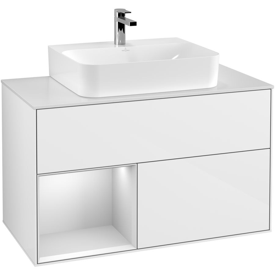 Wastafelonderkast Finion 1000x603x501mm G.White.L F111MTGF