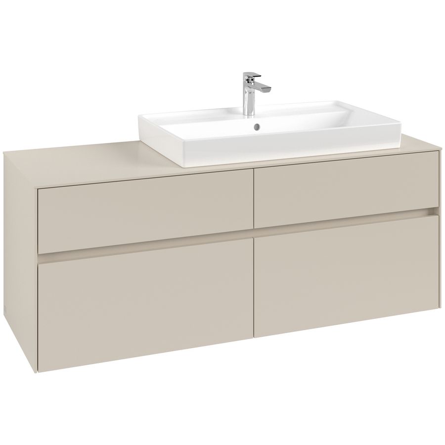 Wastafelonderkast Collaro 1400x548x500mm Cashmere Grey C09000VN