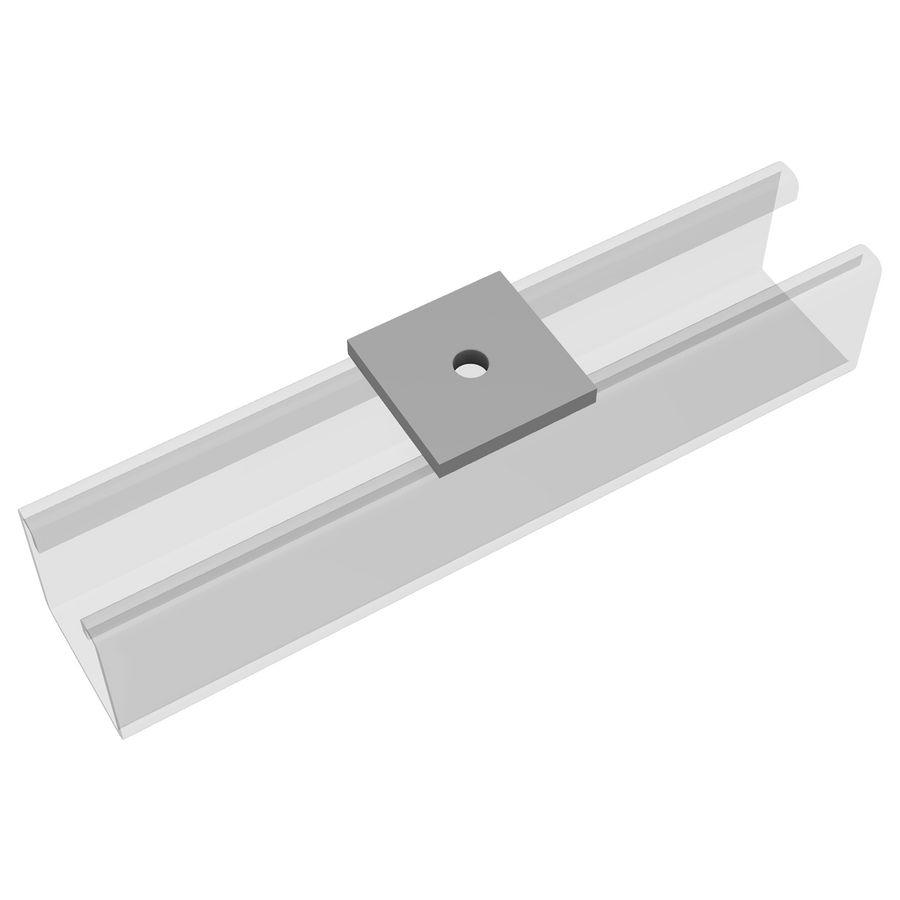 NX1000R4 Vlakke plaat 1-gat Ø8mm