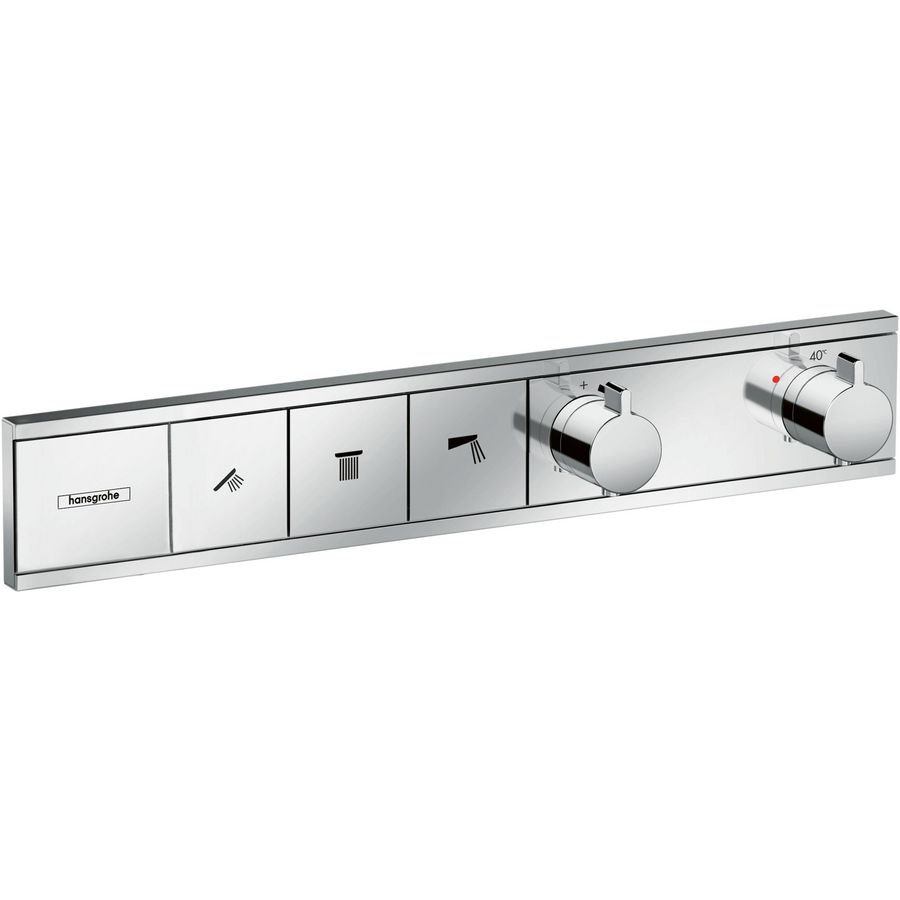 Afbouwdeel inbouwthermostaat RainSelect 3 functies 18,5l/min. chroom