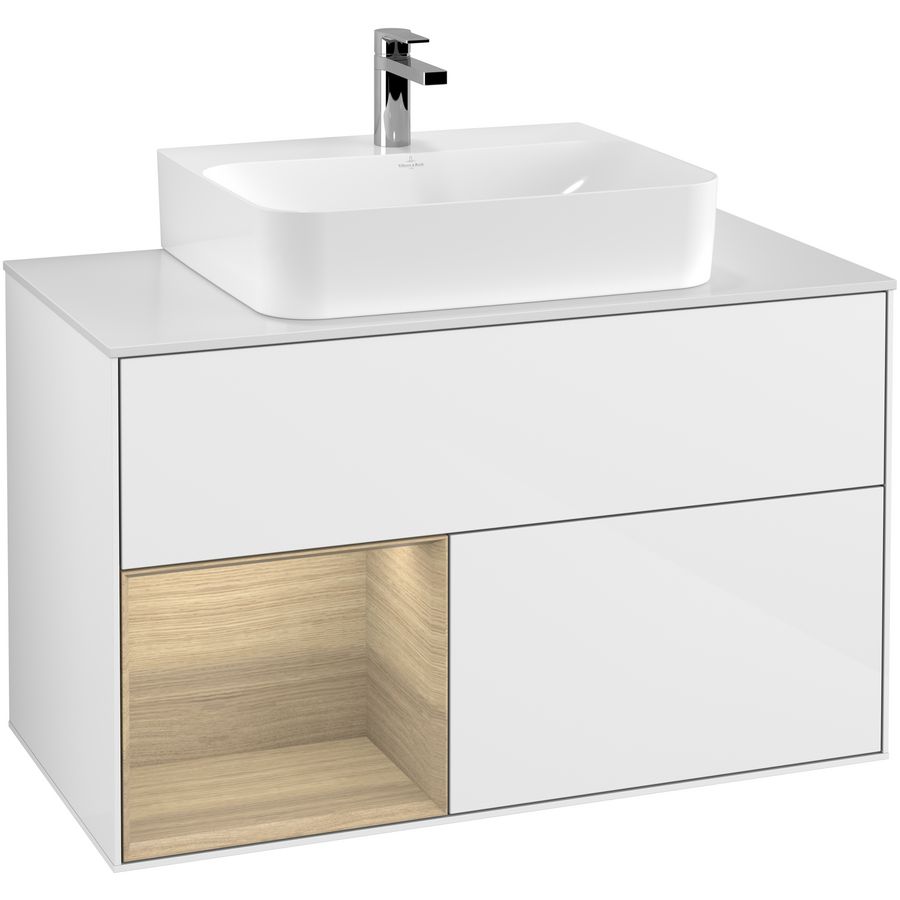 Wastafelonderkast Finion 1000x603x501mm G.White.L F111PCGF