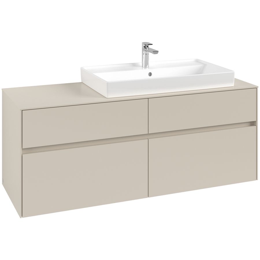Wastafelonderkast Collaro 1400x548x500mm Cashmere Grey C090B0VN