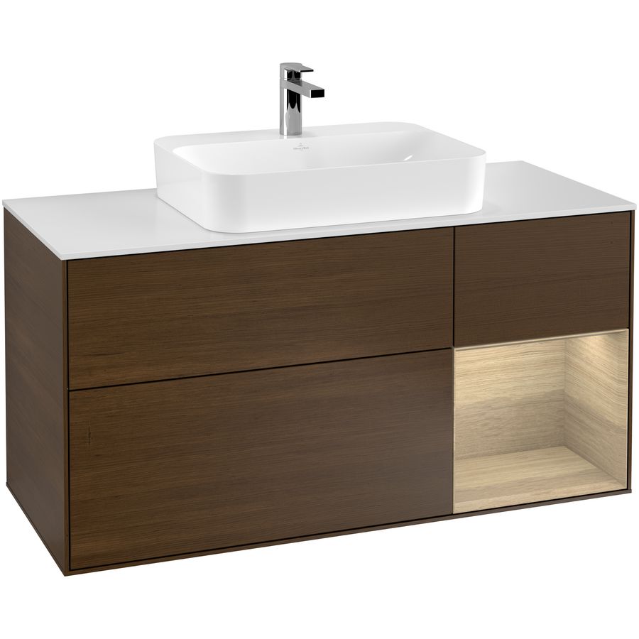 Wastafelonderkast Finion 1200x603x501mm W.Veneer G421PCGN