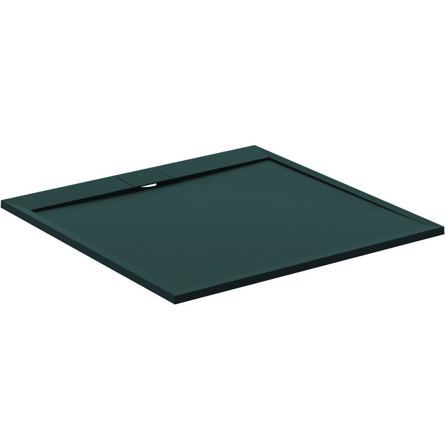 Douchebak I.LIFE ultra flat solid composiet 120x120cm vierkant zwart
