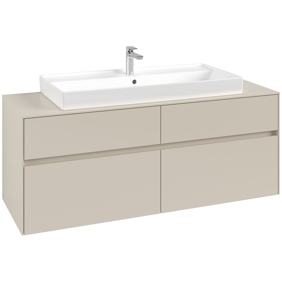 Wastafelonderkast Collaro 1400x548x500mm Cashmere Grey C09200VN
