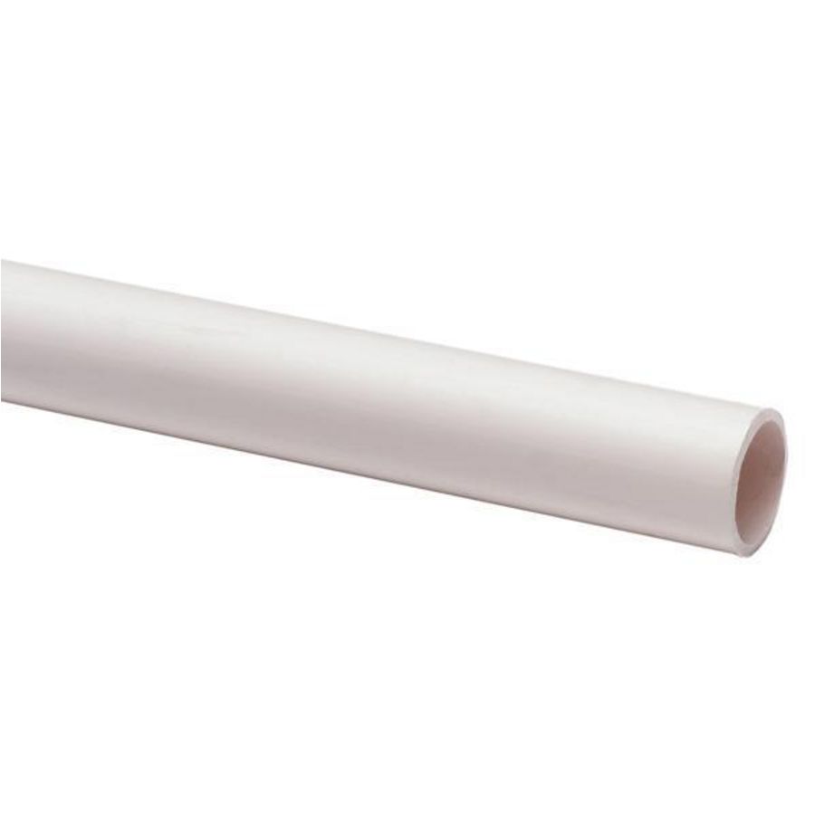 Lengte a 4m. elektrobuis PVC wit 3/4"