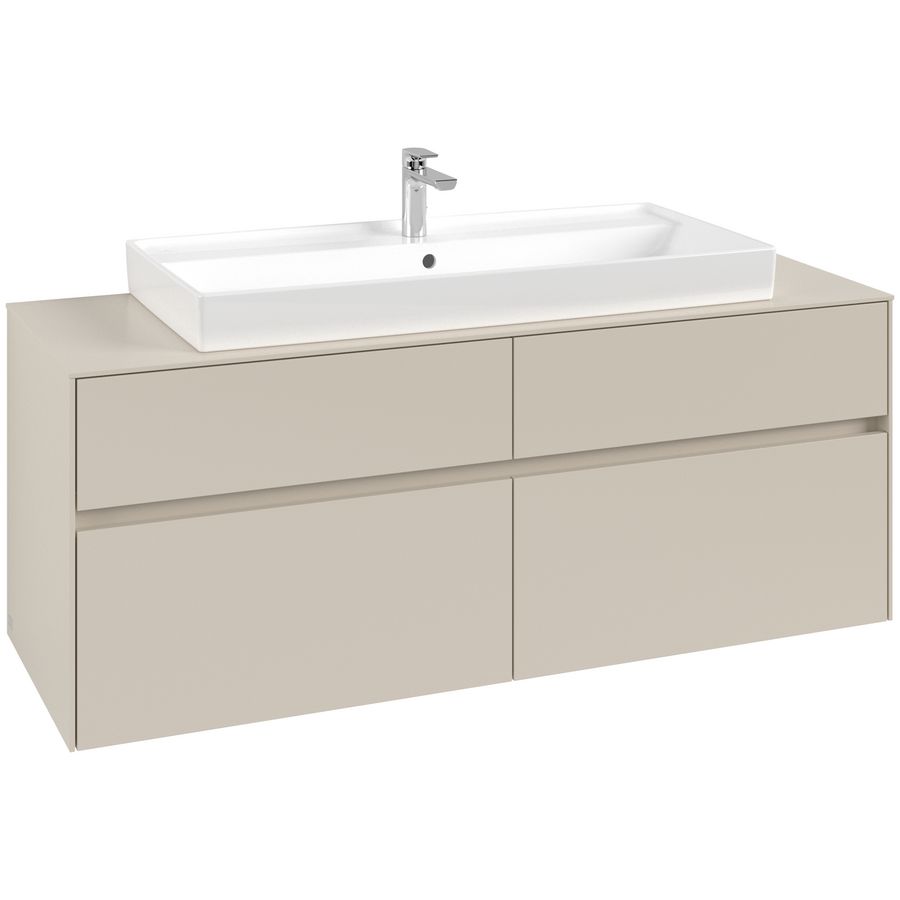 Wastafelonderkast Collaro 1400x548x500mm Cashmere Grey C092B0VN
