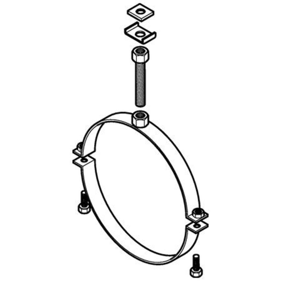 Pluvia beugel met moer M16 250mm