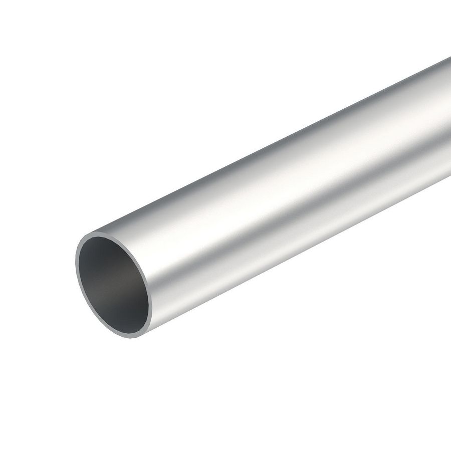 Lengte a 3m. Aluminiumbuis zonder schroefdraad Ø50 alu VVE=5