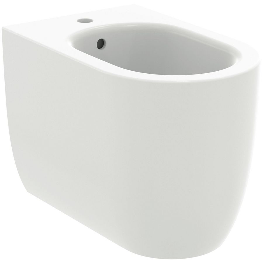 staand bidet m kraangat m overloop back to wall slk wh T3753