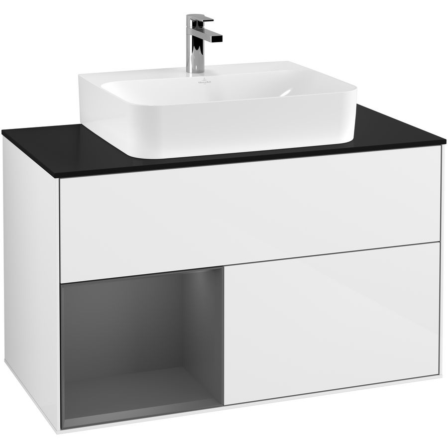 Wastafelonderkast Finion 1000x603x501mm G.White.L F112GKGF