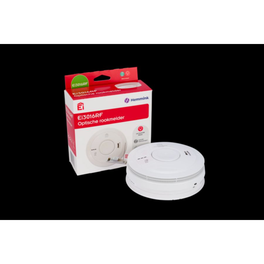 Rookmelder opt EI3016RF 10jr lit back stofc AudioLINK draadl