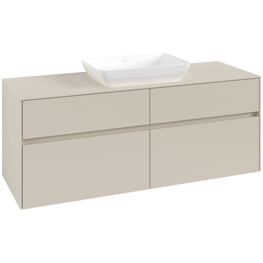 Wastafelonderkast Collaro 1400x548x500mm Cashmere Grey C11600VN