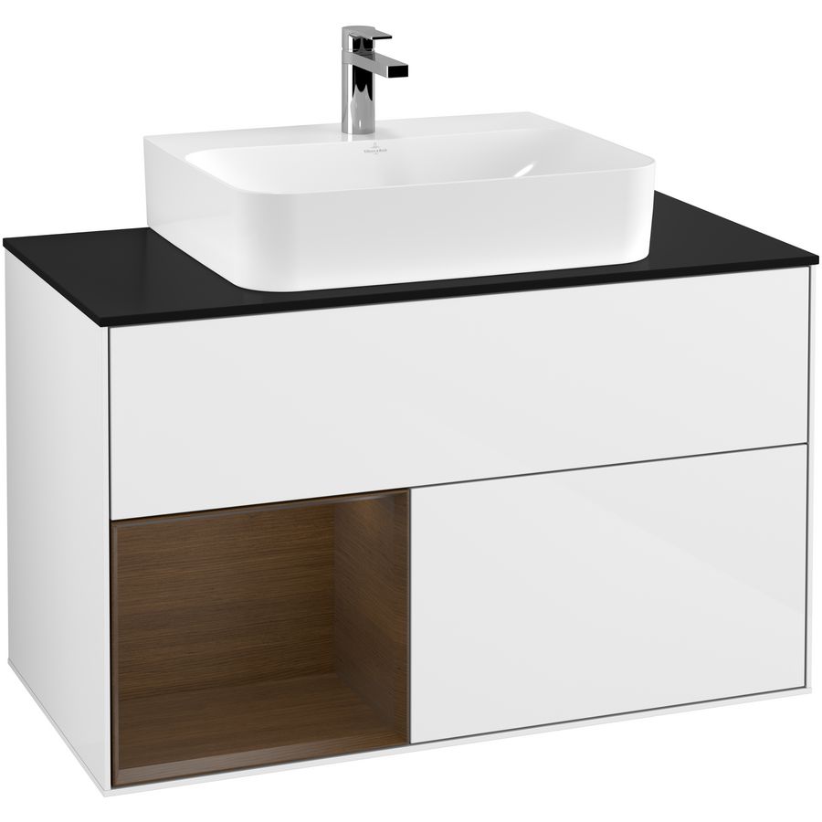 Wastafelonderkast Finion 1000x603x501mm G.White.L F112GNGF
