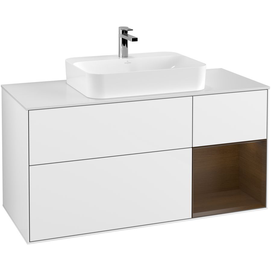Wastafelonderkast Finion 1200x603x501mm G.White.L G421GNGF