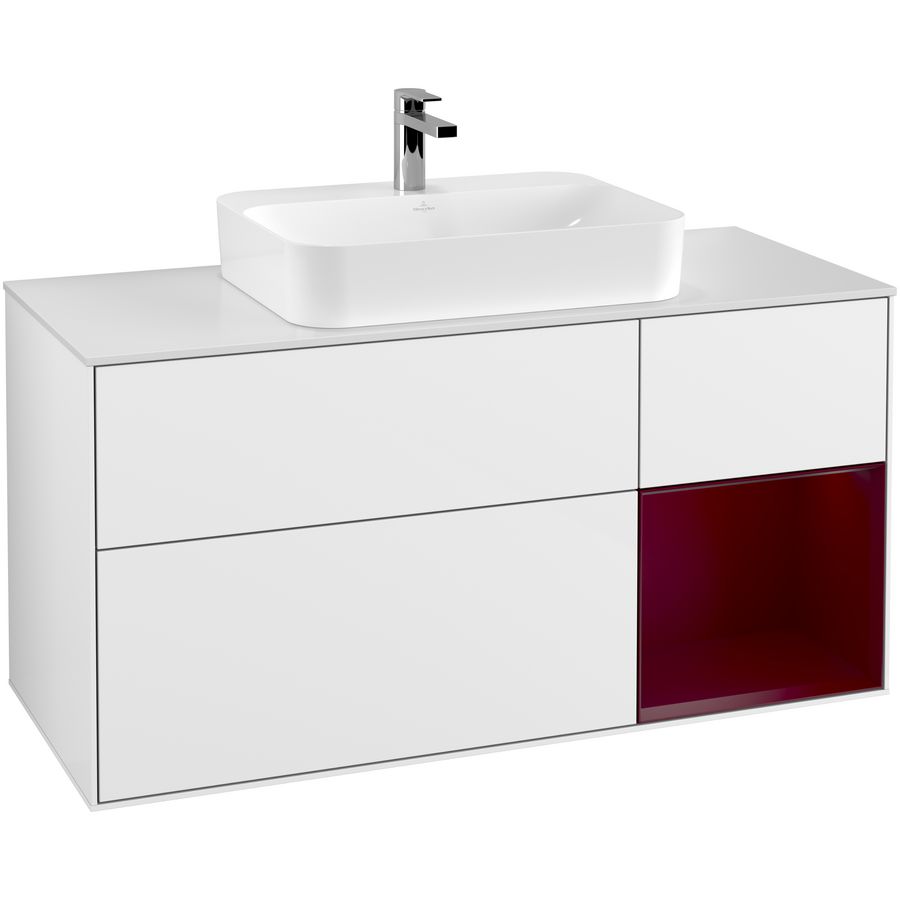 Wastafelonderkast Finion 1200x603x501mm G.White.L G421HBGF