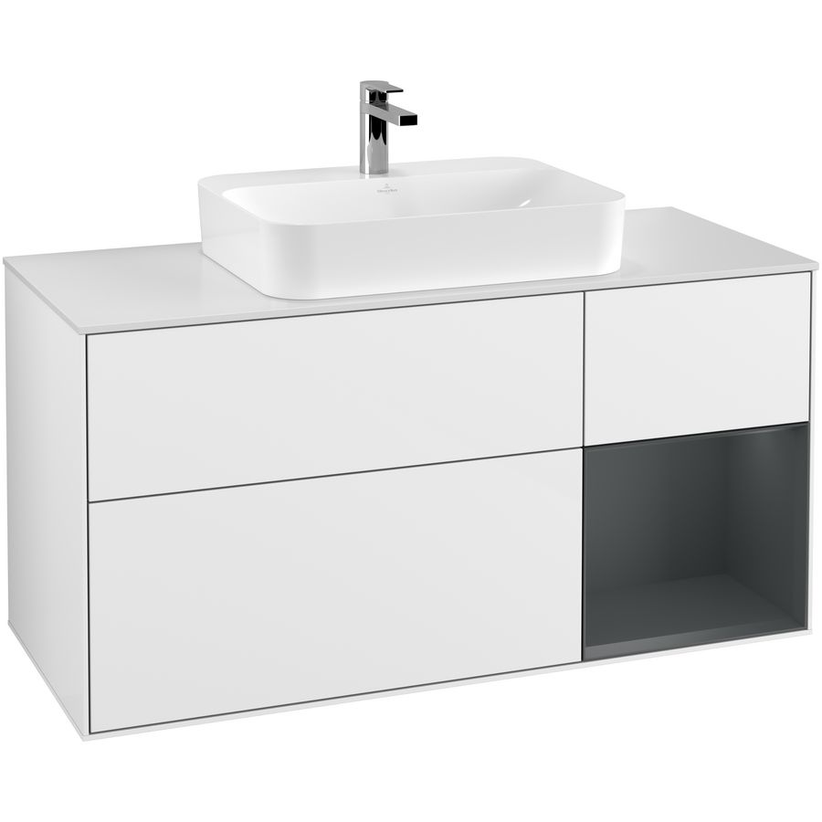 Wastafelonderkast Finion 1200x603x501mm G.White.L G421HGGF