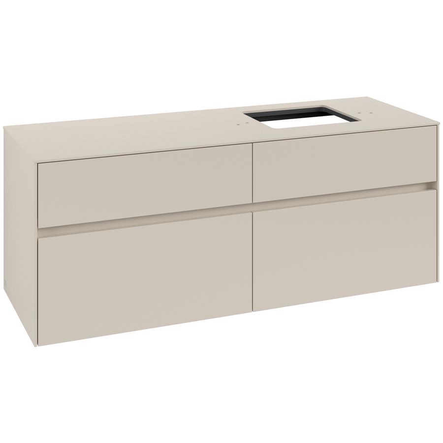 Wastafelonderkast Collaro 1400x548x500mm Cashmere Grey C13300VN