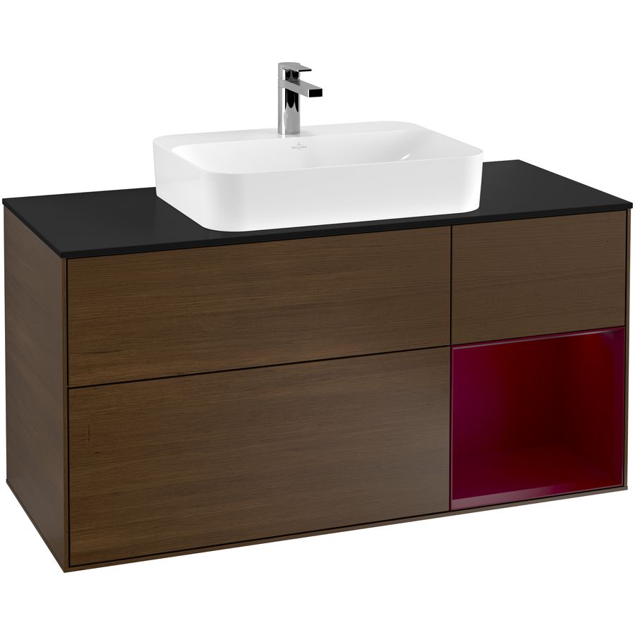 Wastafelonderkast Finion 1200x603x501mm W.Veneer G422HBGN