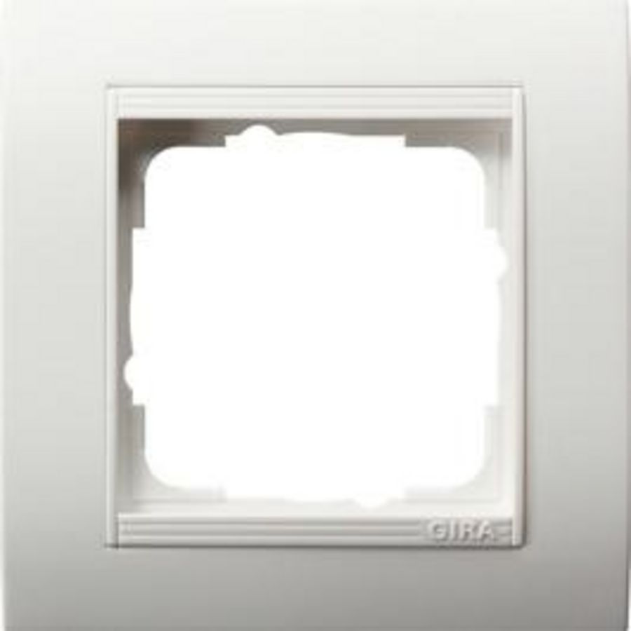 Afdekraam 1-voudig bred Gira Standard 55 zuiver wit m