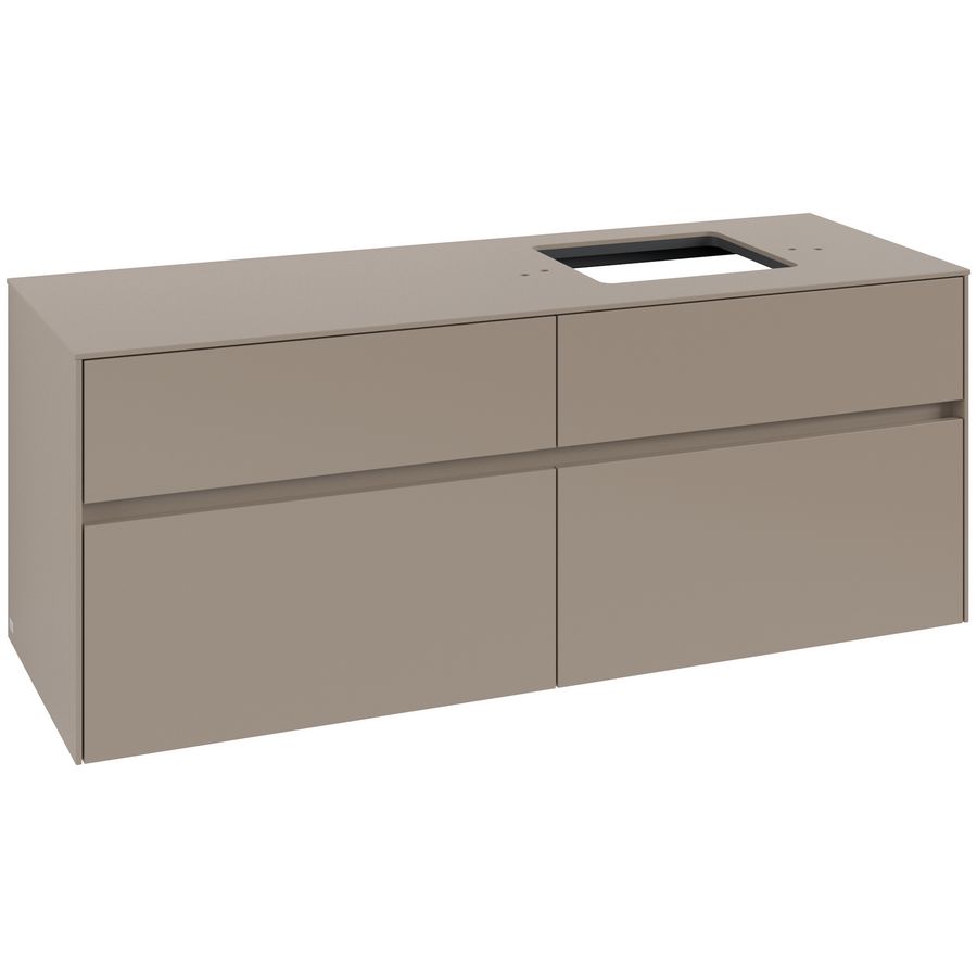 Wastafelonderkast Collaro 1400x548x500mm Taupe C13300VM