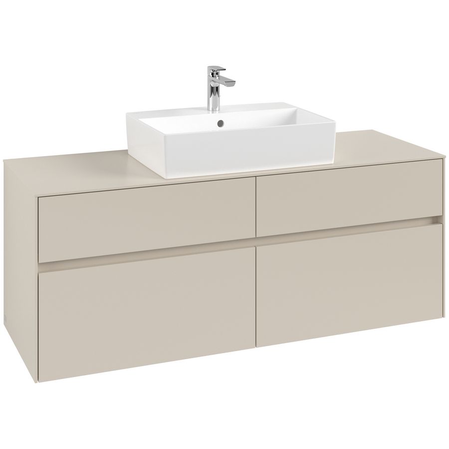 Wastafelonderkast Collaro 1400x548x500mm Cashmere Grey C13100VN