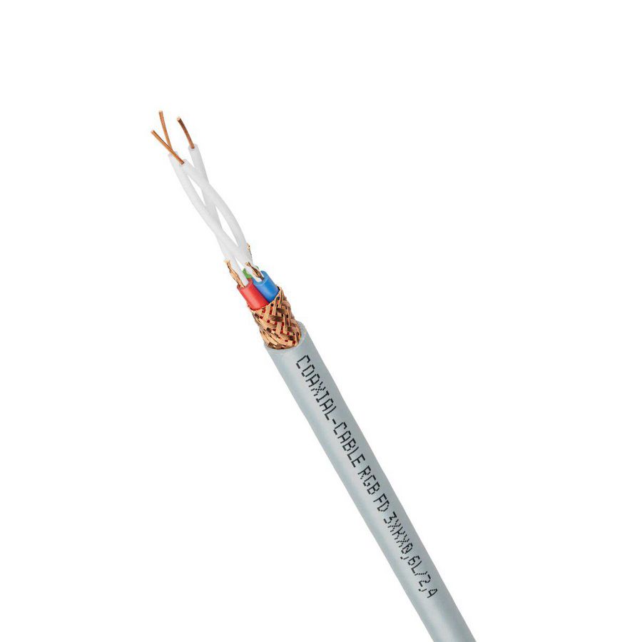 Haspel a 1000m. COAXIAL-CABLE RGB FD 3xKx0,6L/2,4