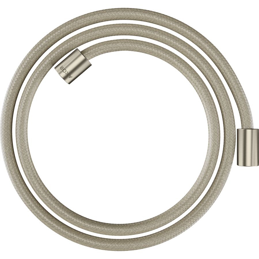 AXOR ShowerSolutions Textiel doucheslang 1,60 m met conische en cylindrische moer Brushed Nickel